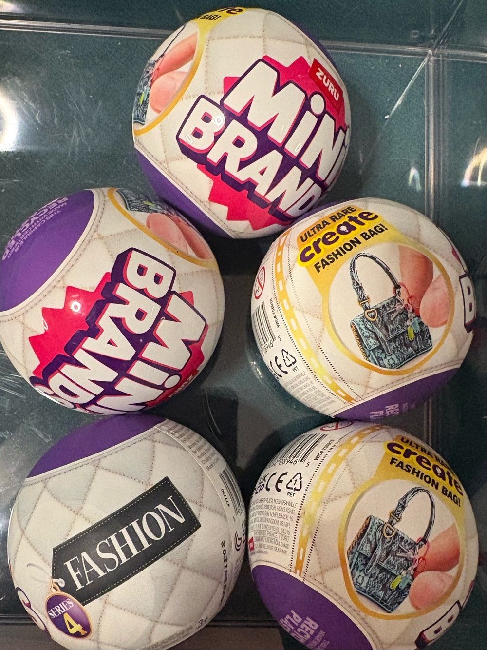 👜✨ ZURU Mini Brands Fashion Series 4 Bundle 5 Sealed Mystery Capsules NWT 👜✨